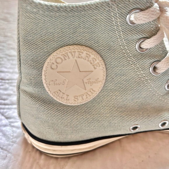 mint and white high top butterfly converse - Picture 5 of 7